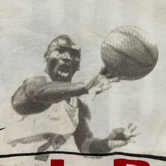 Vintage Nike Air‎ Jordan Long Sleeve T-Shirt Graphic Tee Basketball USA Boys S - Picture 4 of 8